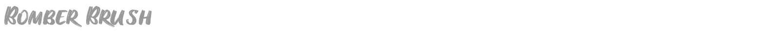Bomber Brush font preview